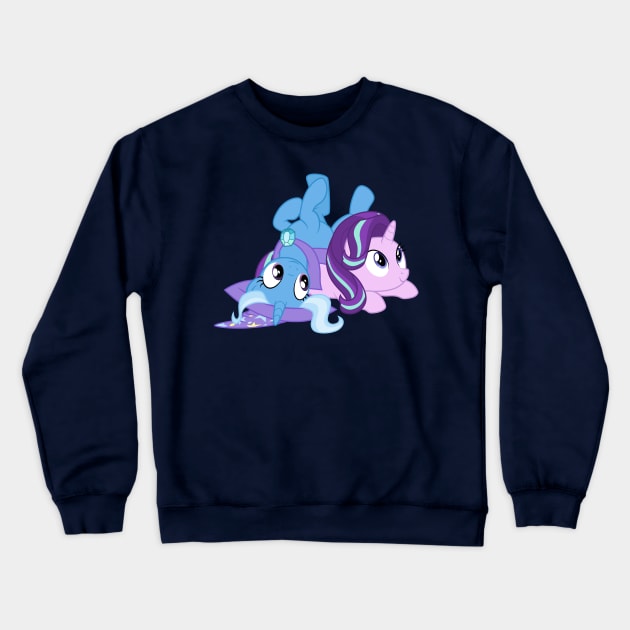 Trixie and Starlight Glimmer Crewneck Sweatshirt by CloudyGlow